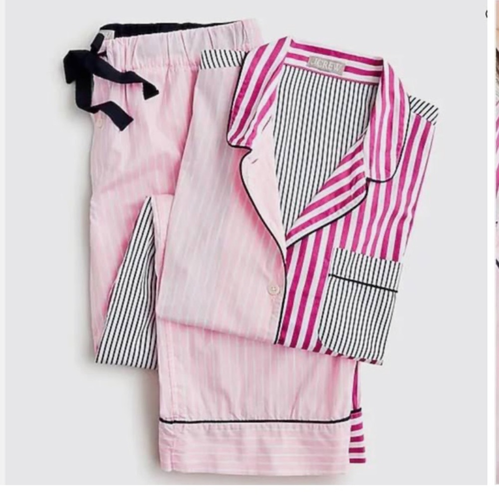 Jj. Crew long sleeve poplin pajama set. Worn once.